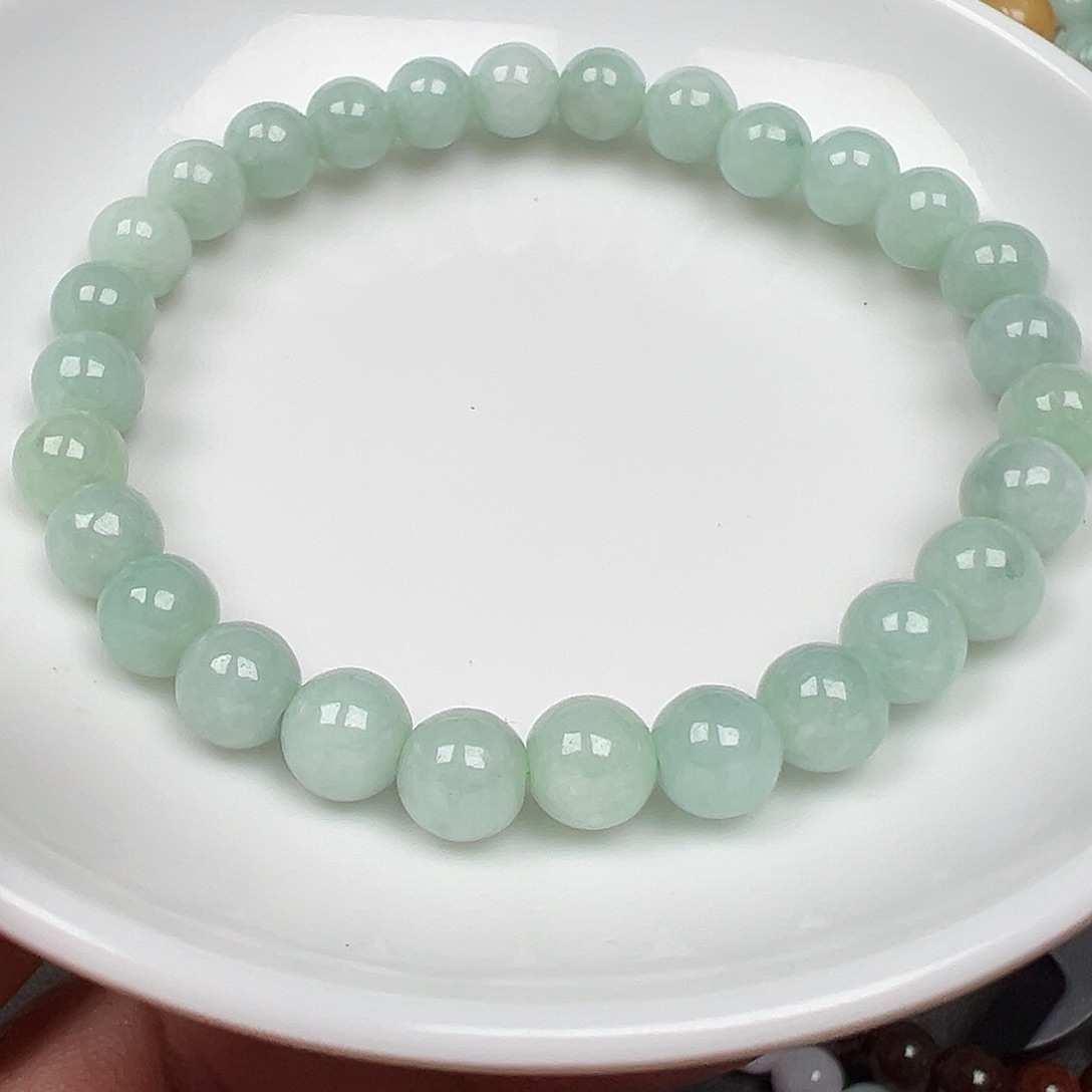 翡翠手链未镶嵌海货主老华