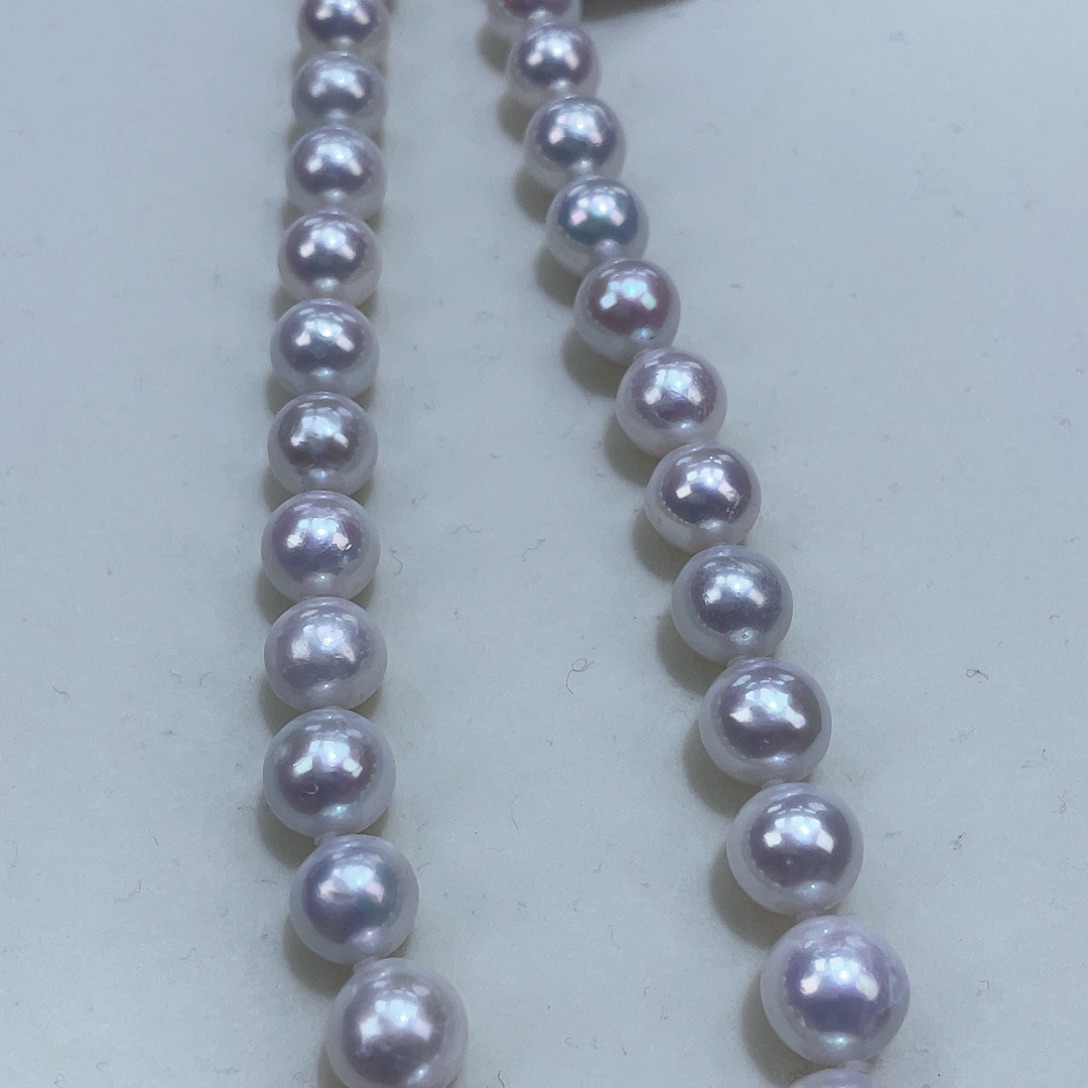 淡水珍珠颈饰银S925镶嵌8.5-10m炫彩通透亮瞎眼