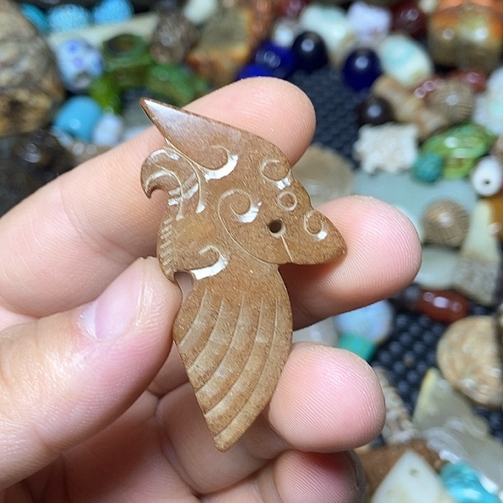 和田玉未镶嵌颈饰23