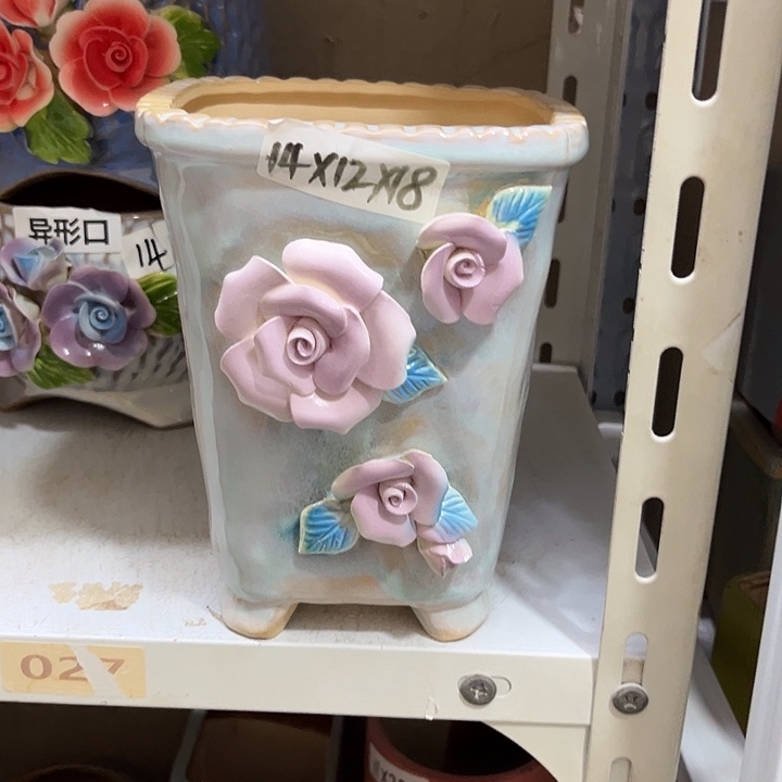 粗陶材质多肉花盆