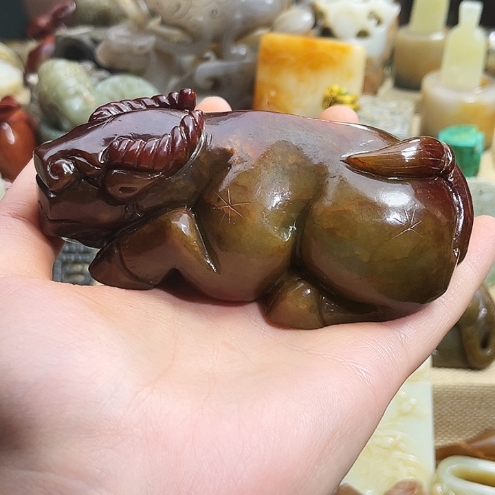 和田玉未镶嵌挂件百****）