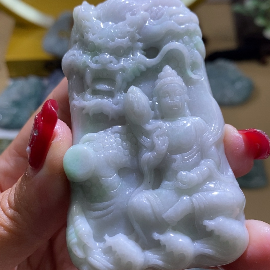 【闪购商品】翡翠颈饰未镶嵌观音