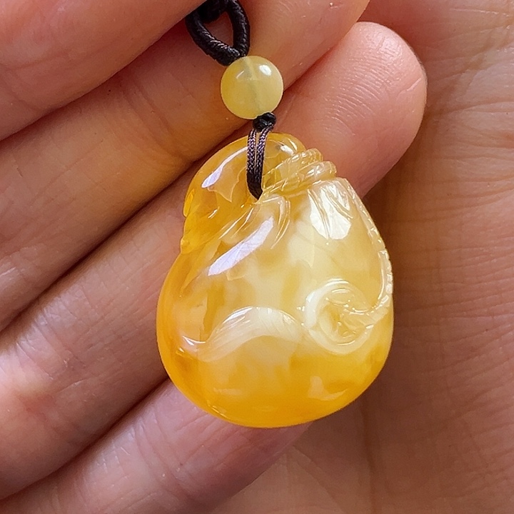 未镶嵌颈饰蜜蜡蜜蜡