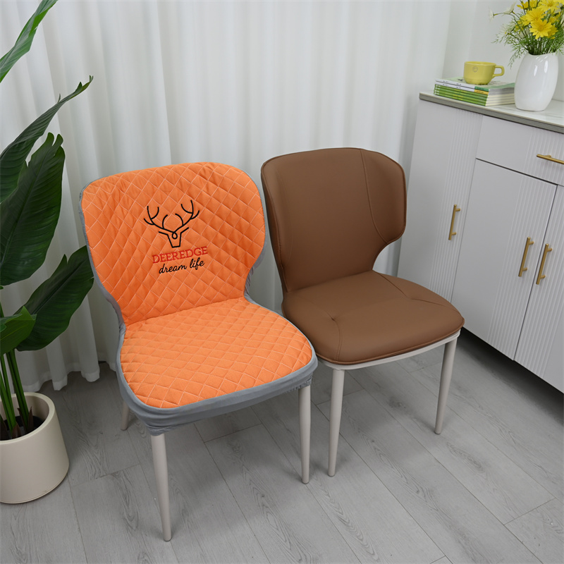 高档耶罗弧形椅子套罩全包防滑餐椅套四季通用家用桌椅套凳子坐垫