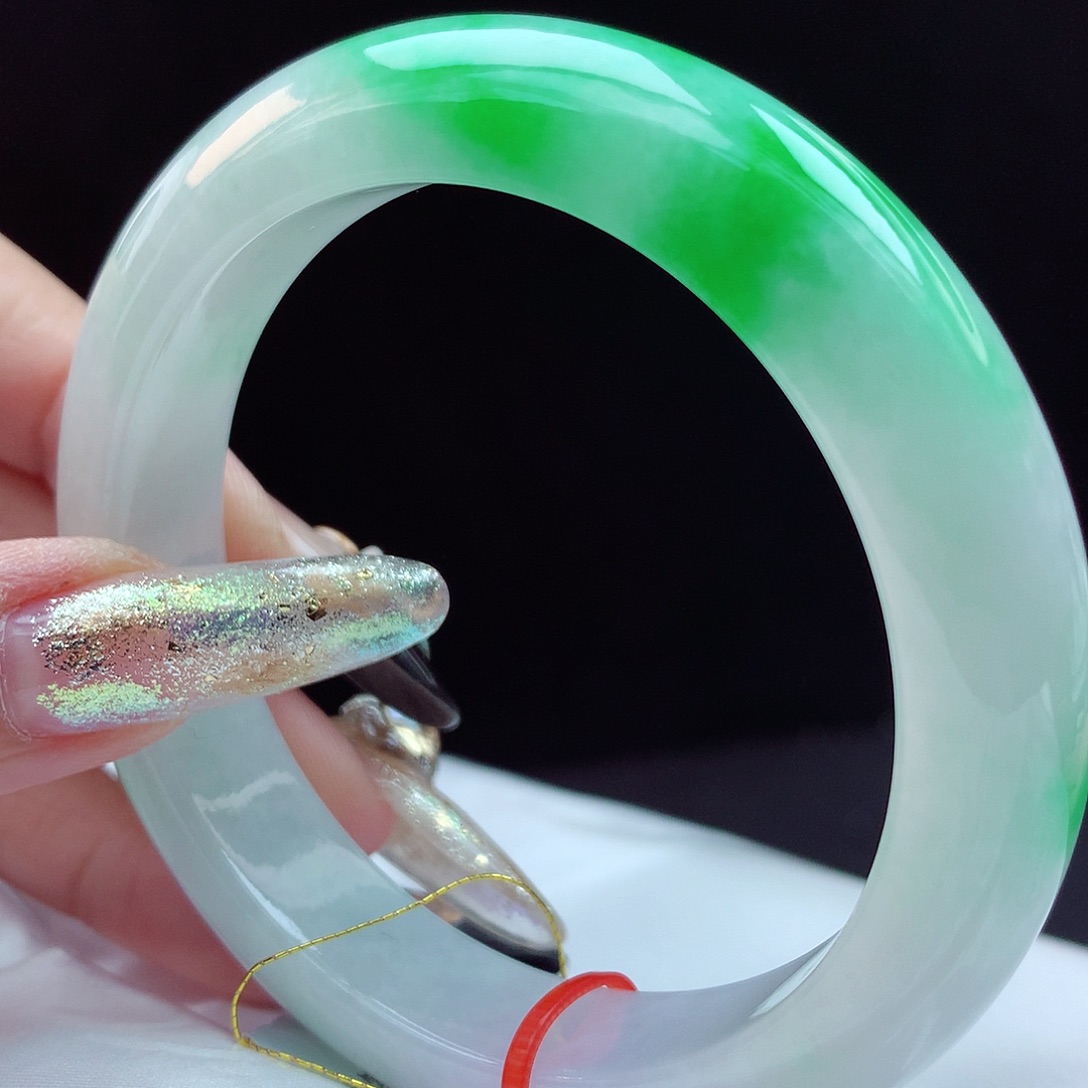 未镶嵌手镯翡翠57圈4877