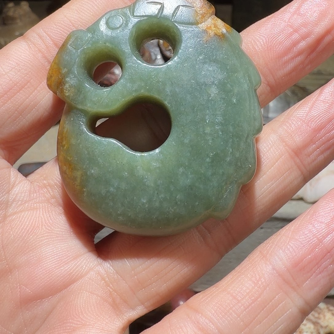 鼎***电和田玉未镶嵌挂件