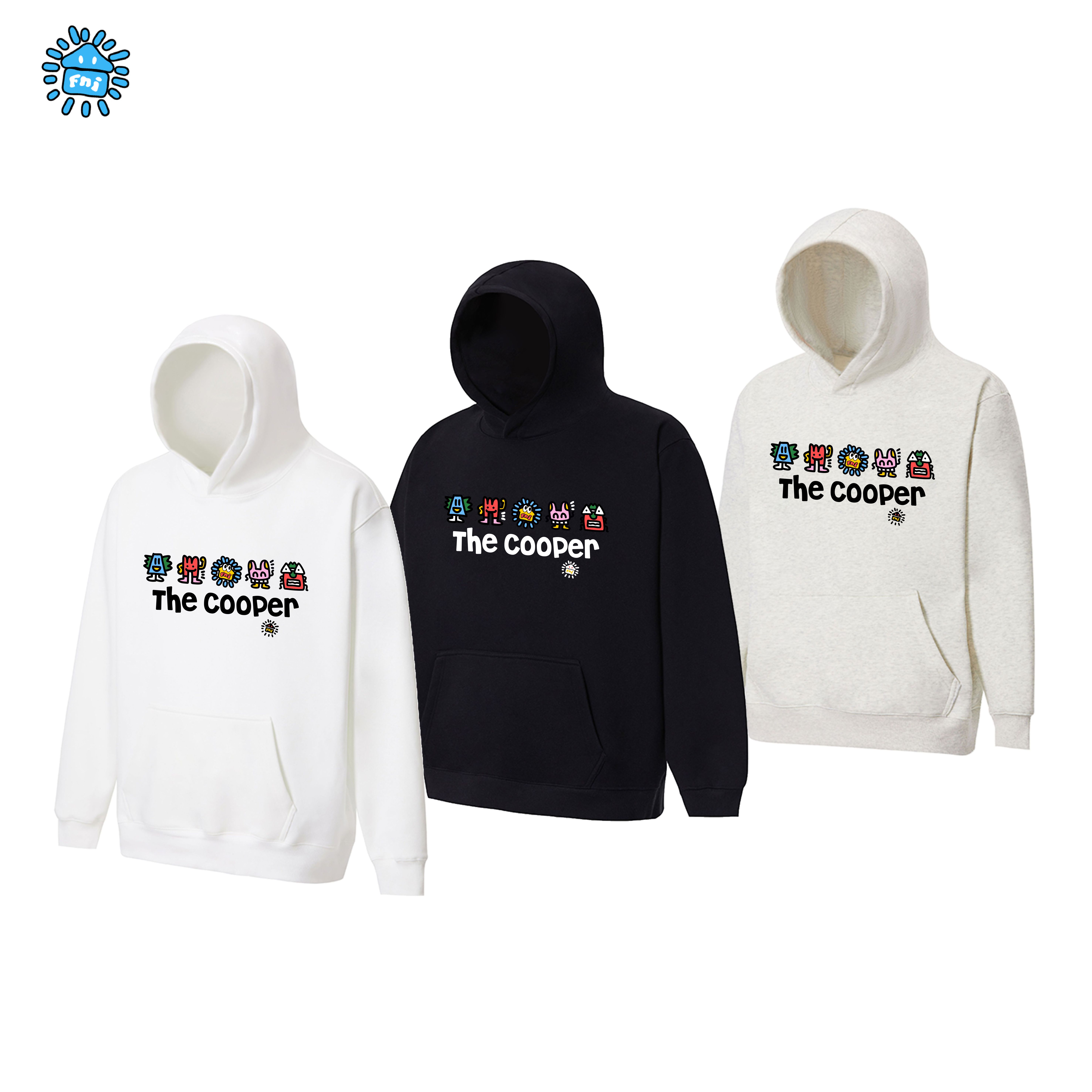 FNI Cooper系列（怪兽小队）男女同款美式加绒连帽卫衣秋冬款发泡