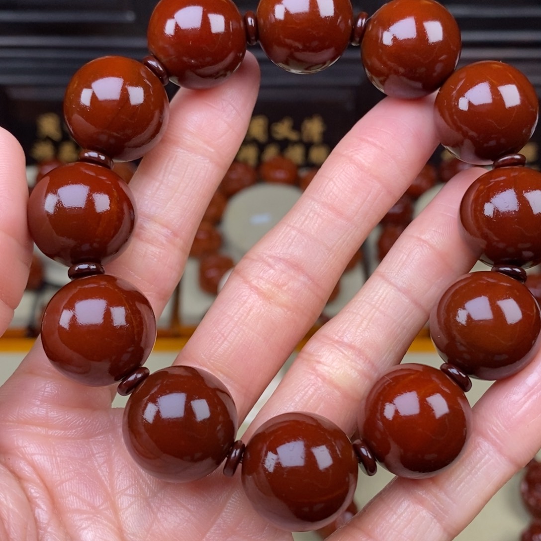 满***哥橄榄核吊坠光珠光珠