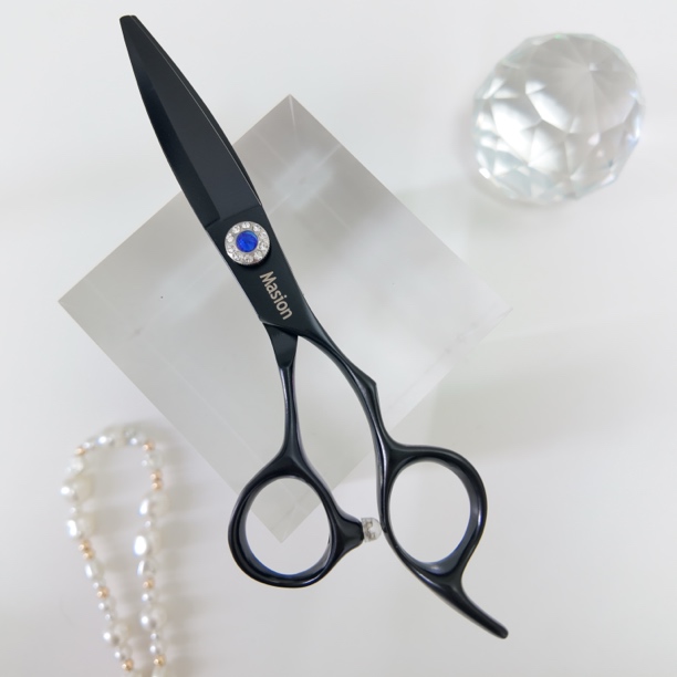 6inch胖胖剪理发师发廊无痕专业柳叶同款剪刀理发美发剪剪黑色