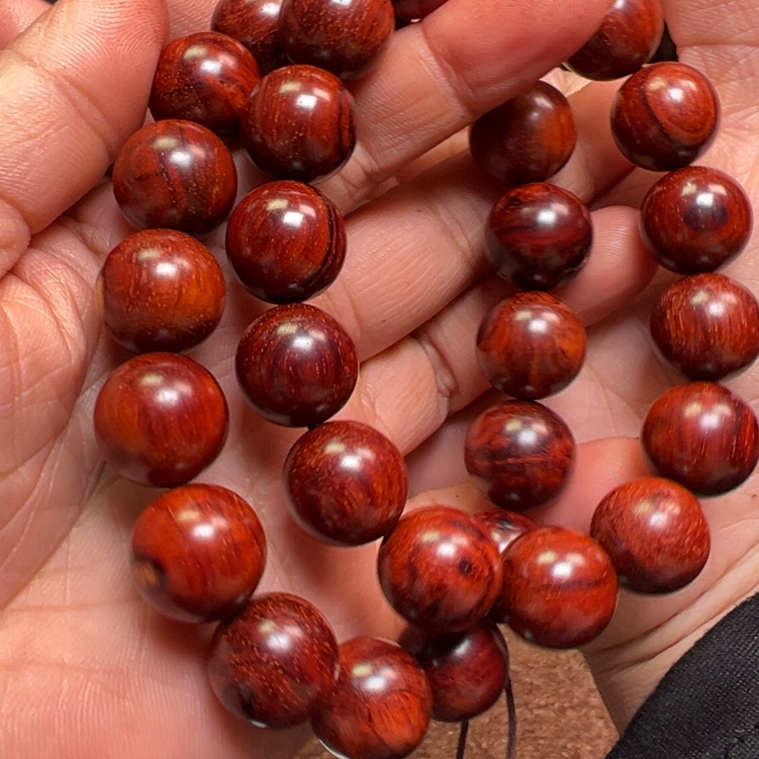 檀香紫檀（小叶紫檀）手串1.5