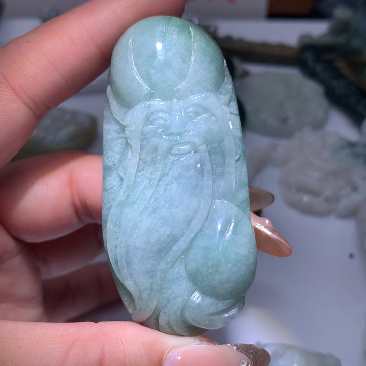 翡翠未镶嵌颈饰保真天然A货翡翠