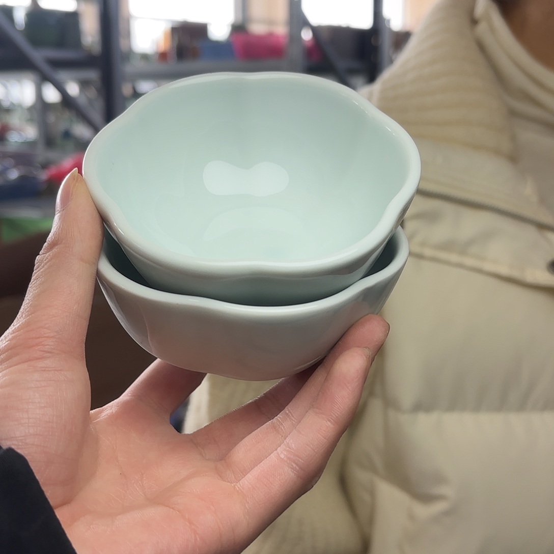 龙泉云间青瓷小米茶器