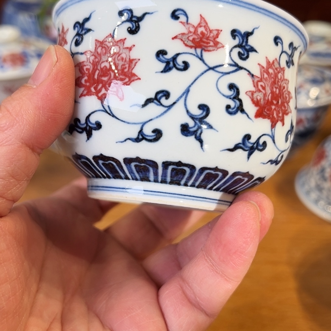 景德镇岚溪釉里红瓷器