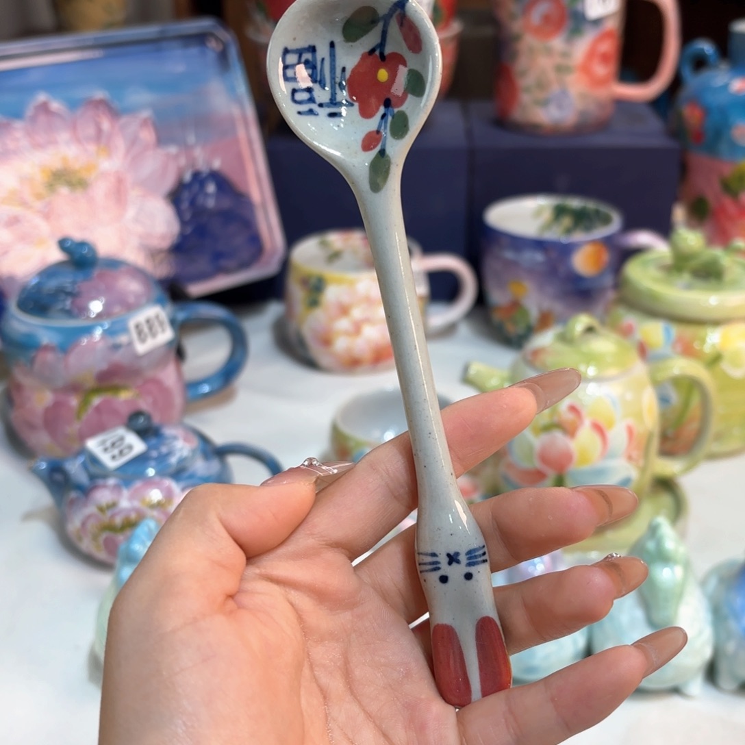 景德镇手绘高温釉下彩陶瓷茶具