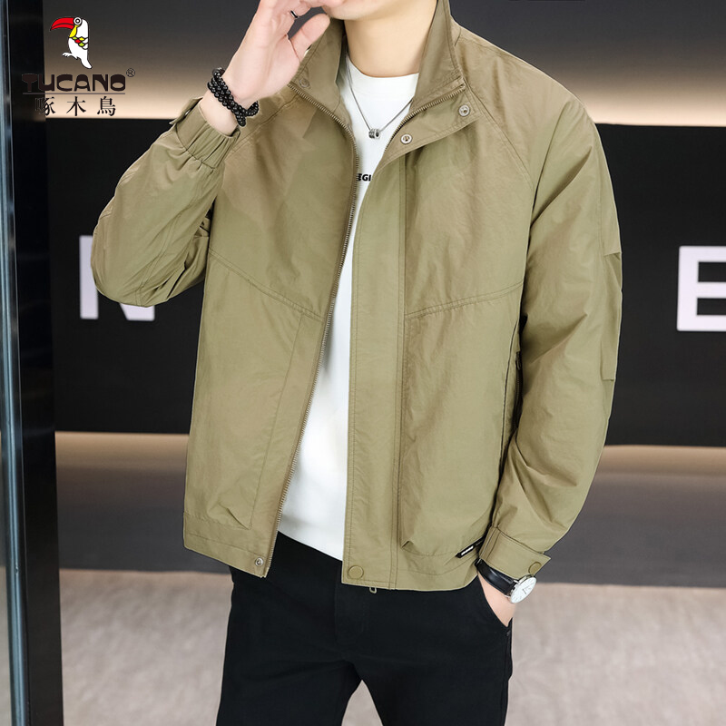 TUCANO/啄木鳥2025春季新款立领帅气工装青年夹克百搭时尚潮流