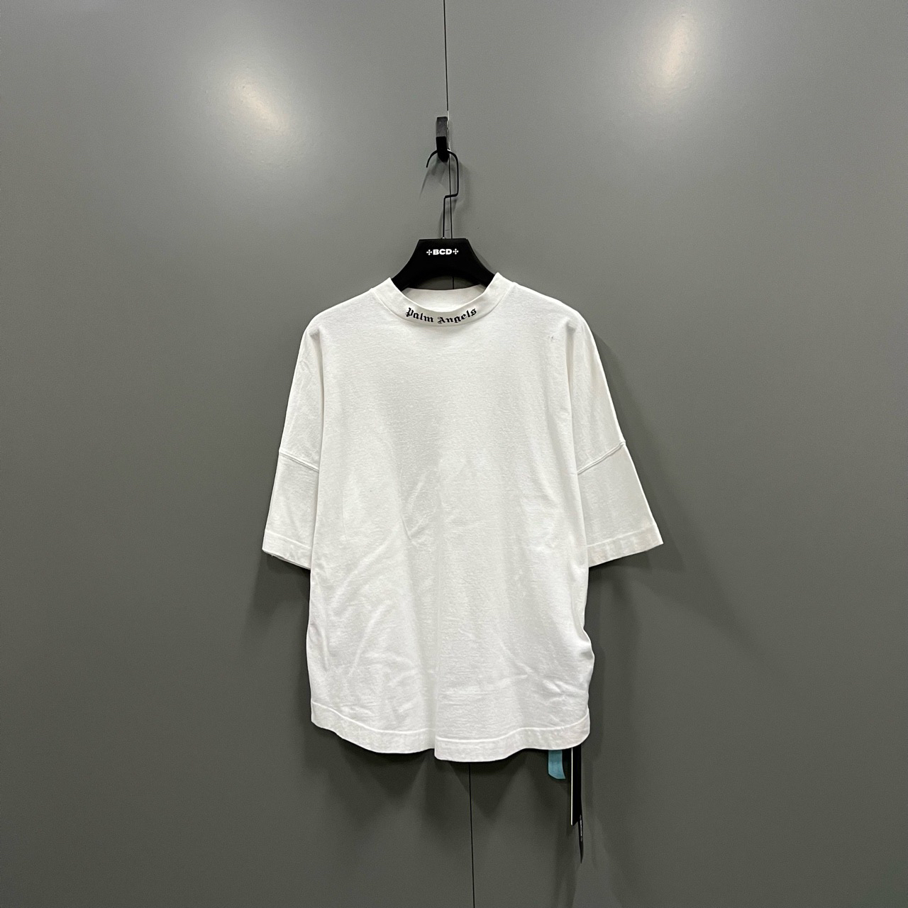 95新 maje （bb）Palm Angels 白色领口logo印花短袖 XS码/205577