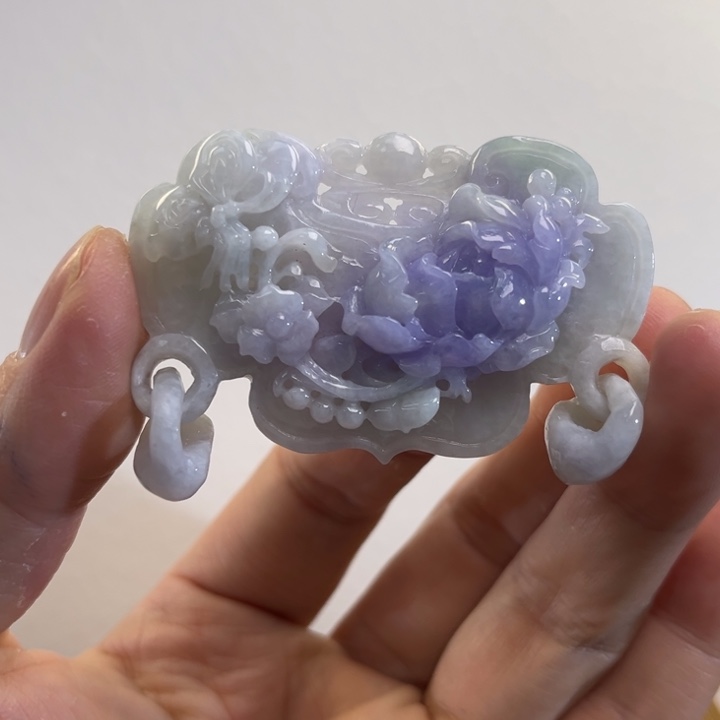 翡翠吊坠(赠链)未镶嵌代编织