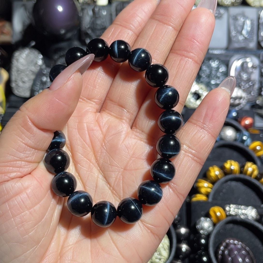 桠***星木变石（虎睛石）未镶嵌手链