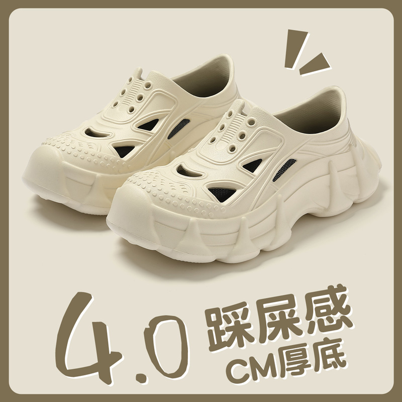猫力户外溯溪情侣洞洞鞋女款2025夏季新款EVA休闲透气防滑凉拖鞋