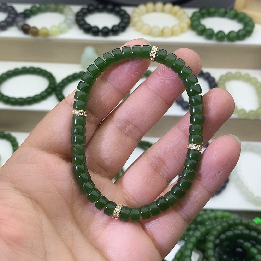 和田玉未镶嵌手链