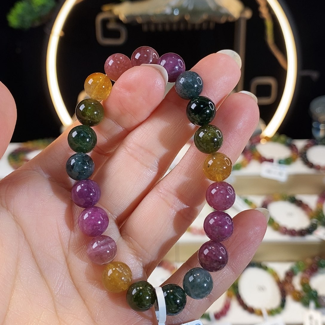 手串未镶嵌碧玺G2413素圈颜色微差