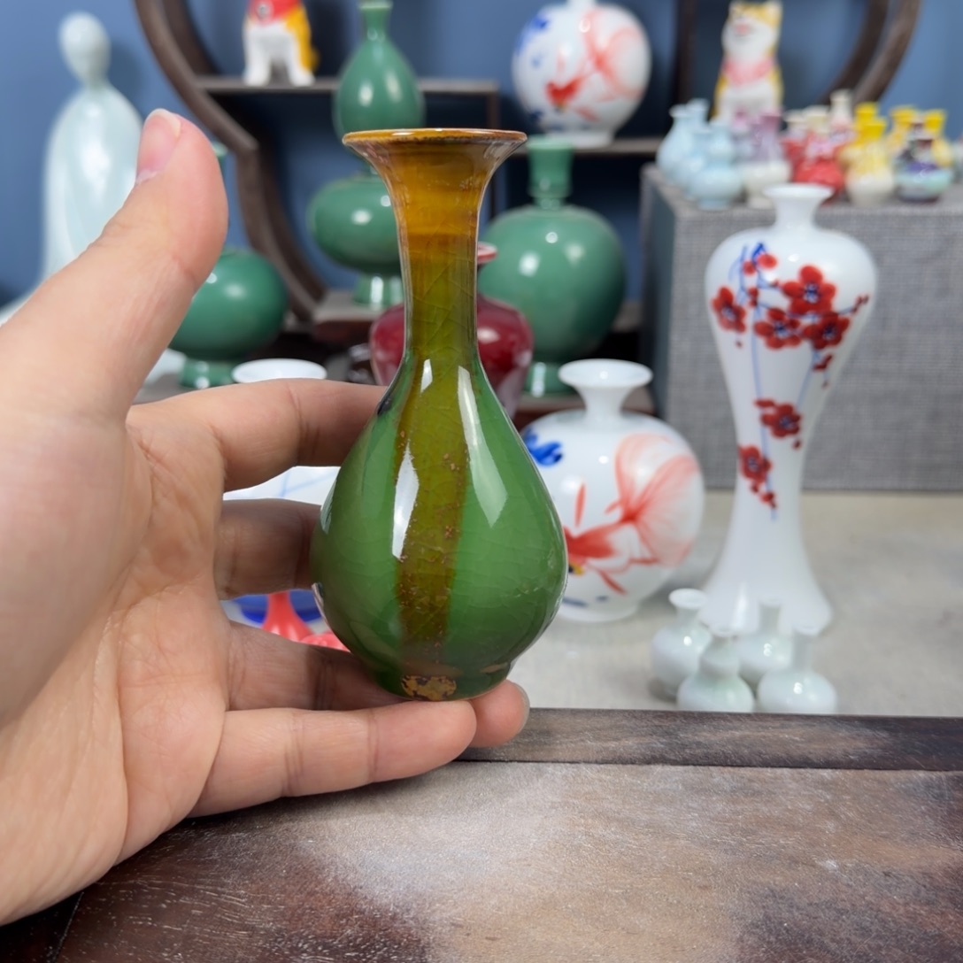 陶瓷手工小花器摆件