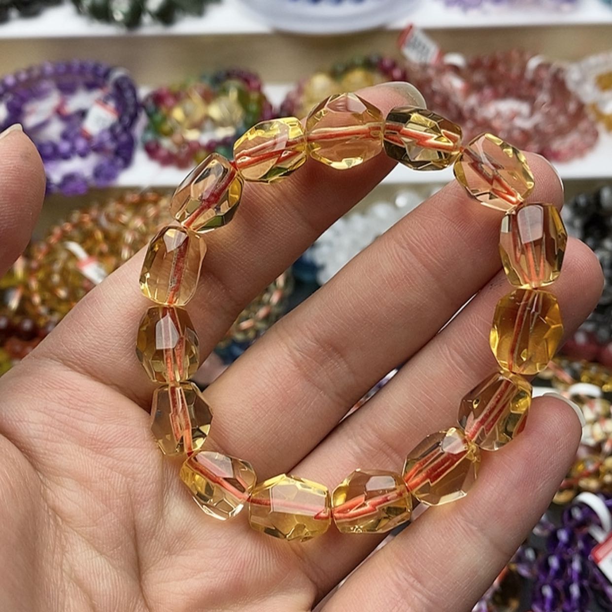 【闪购商品】黄晶手链未镶嵌黄水晶随行