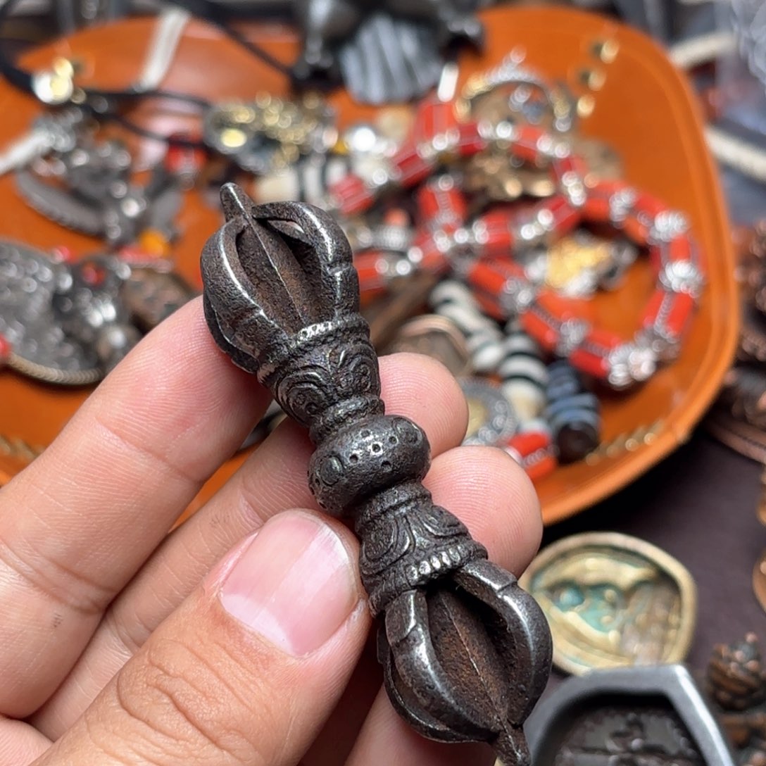 铜星月菩提挂件星月