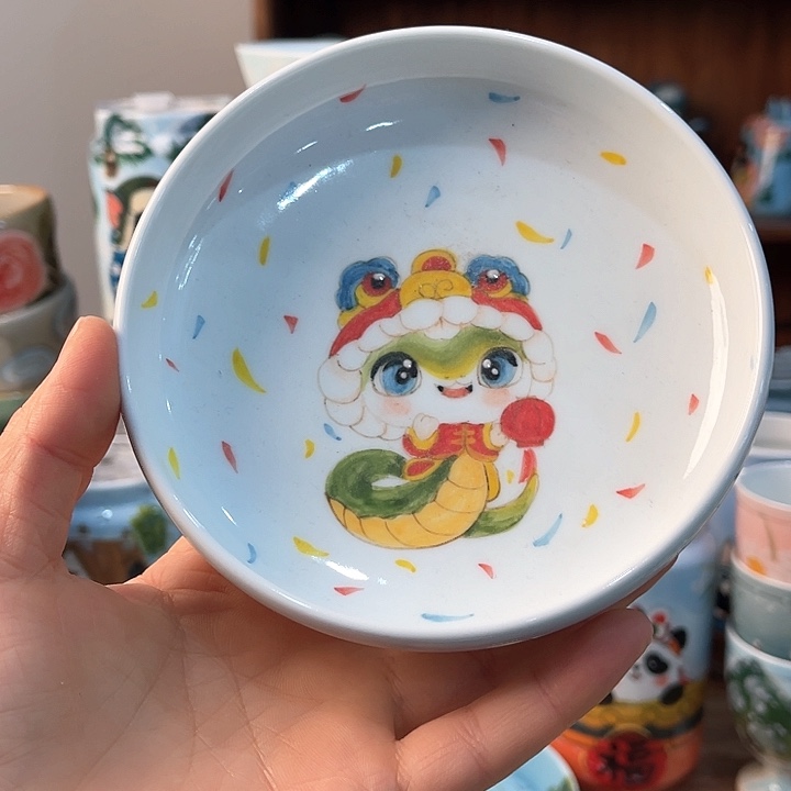 陶景德镇釉下手绘陶瓷 