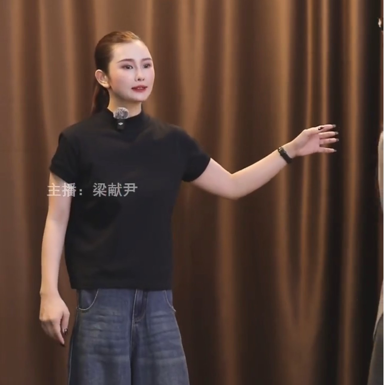 YSCORNERED/独眼虎丐尼T恤黑色棉短袖休闲个性百搭显瘦半高领短袖