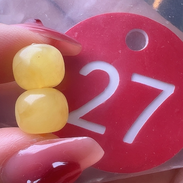 蜜蜡裸石未镶嵌9mm 老型