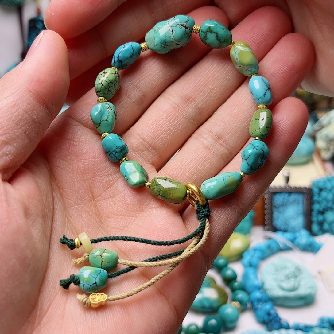 绿松石珠宝奇石未镶嵌