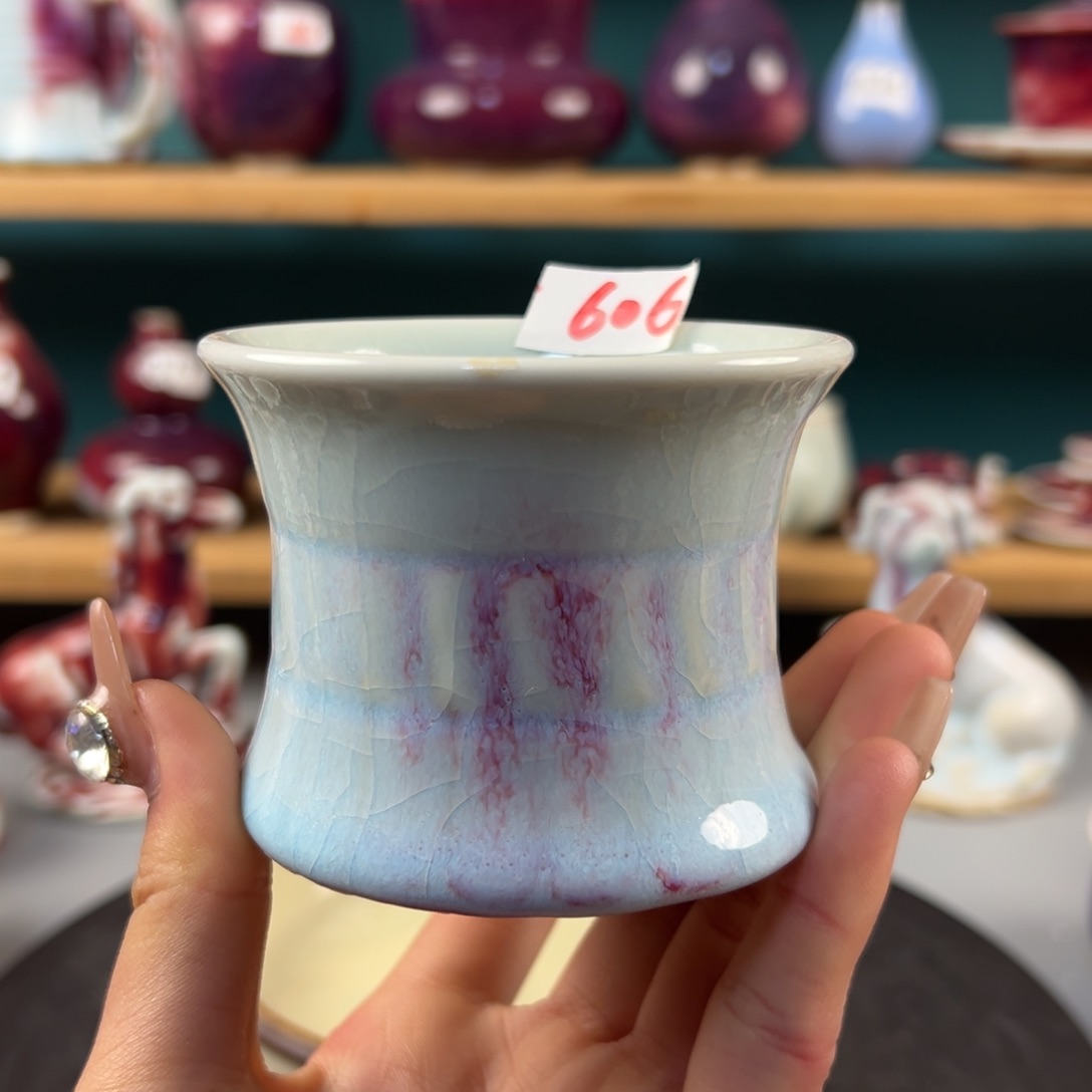 瓷片微瑕主人杯纯手工
