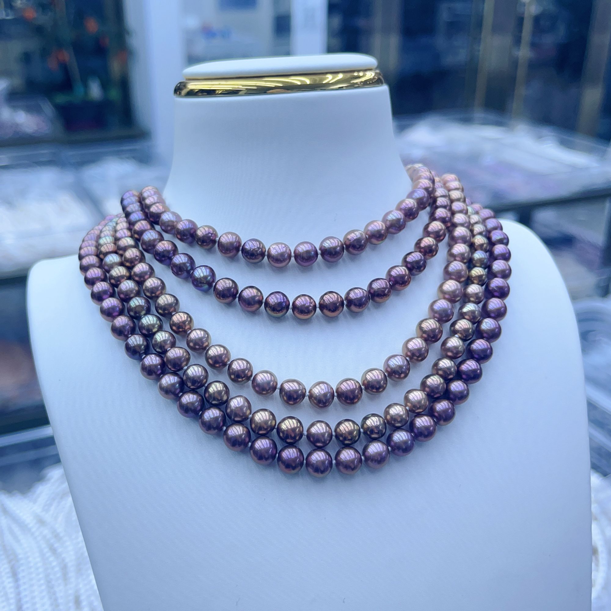 【纳木错】淡水稀有色珍珠项链 6-8mm 多样性发一