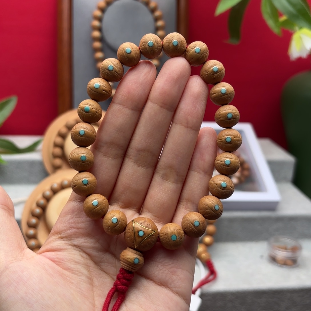 凤眼菩提手串12.3左右镶嵌手串