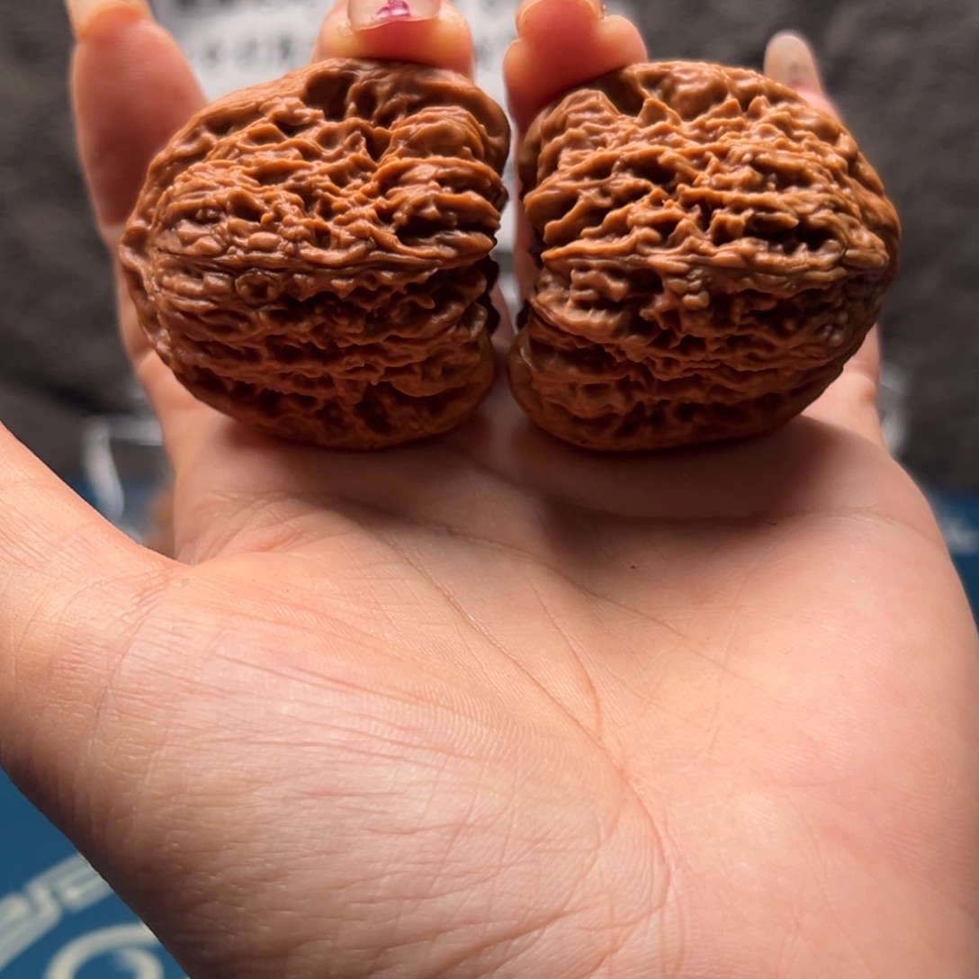 垂***巴文玩核桃把件南疆41生长线微色差