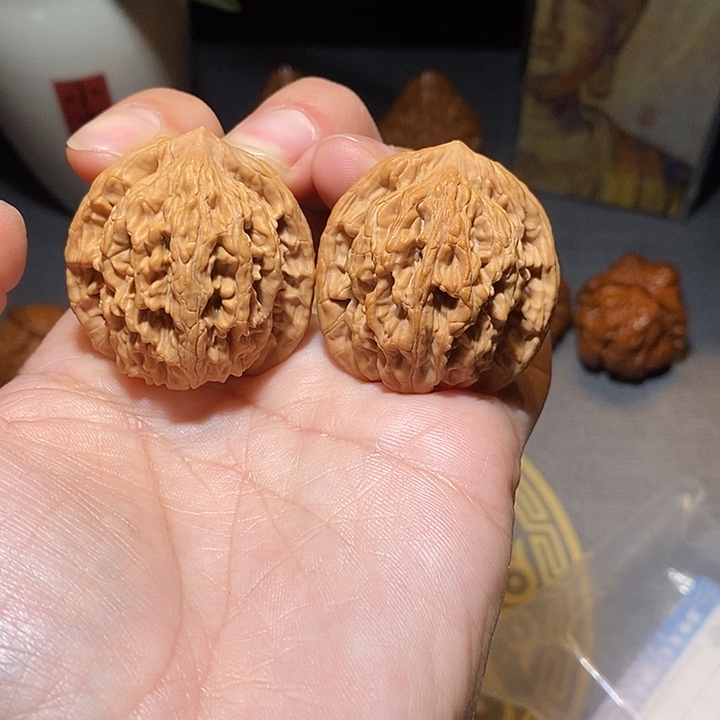 把件文玩核桃全品无修36尺虎头