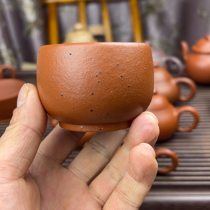 紫砂茶壶黄龙山朱泥、全手工