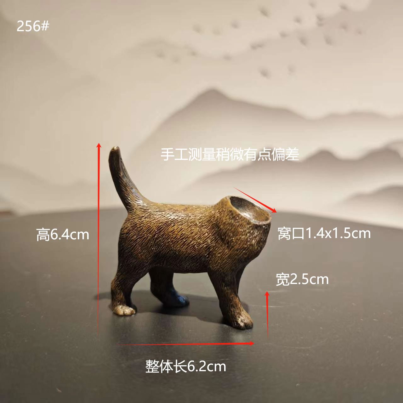 创意小猫咪动物半身奇石树脂底座摆件家居装饰品