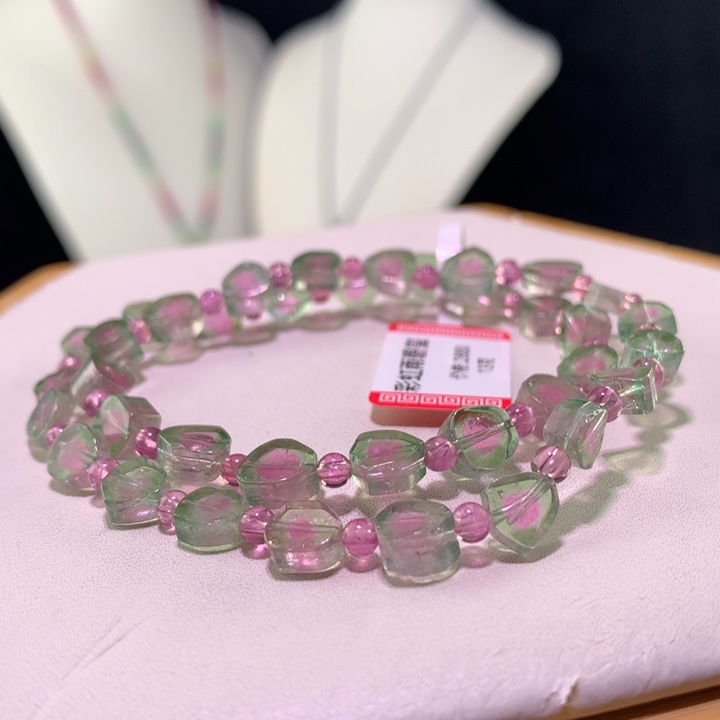 双色碧玺手链未镶嵌