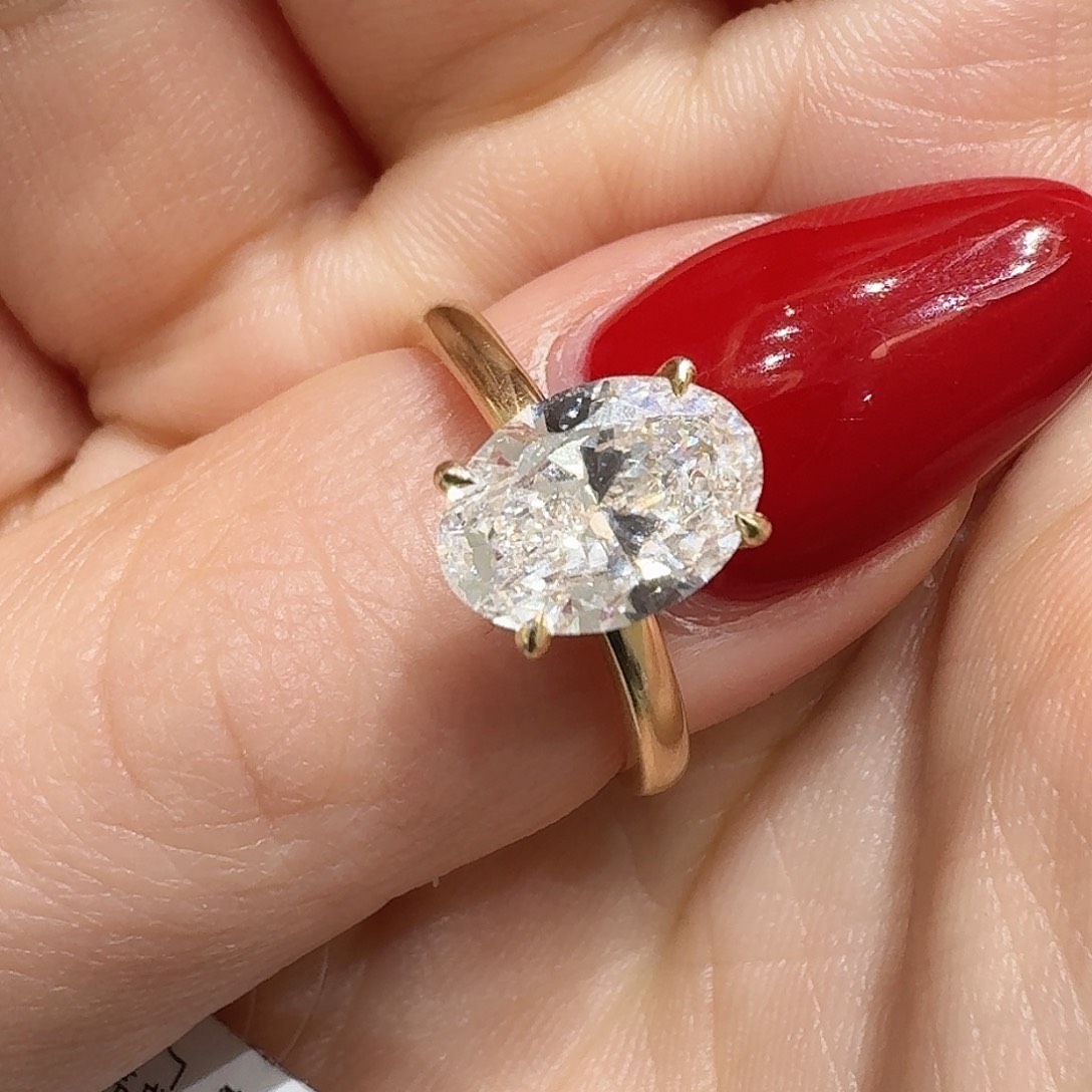 实验室培育钻石18K金镶嵌13