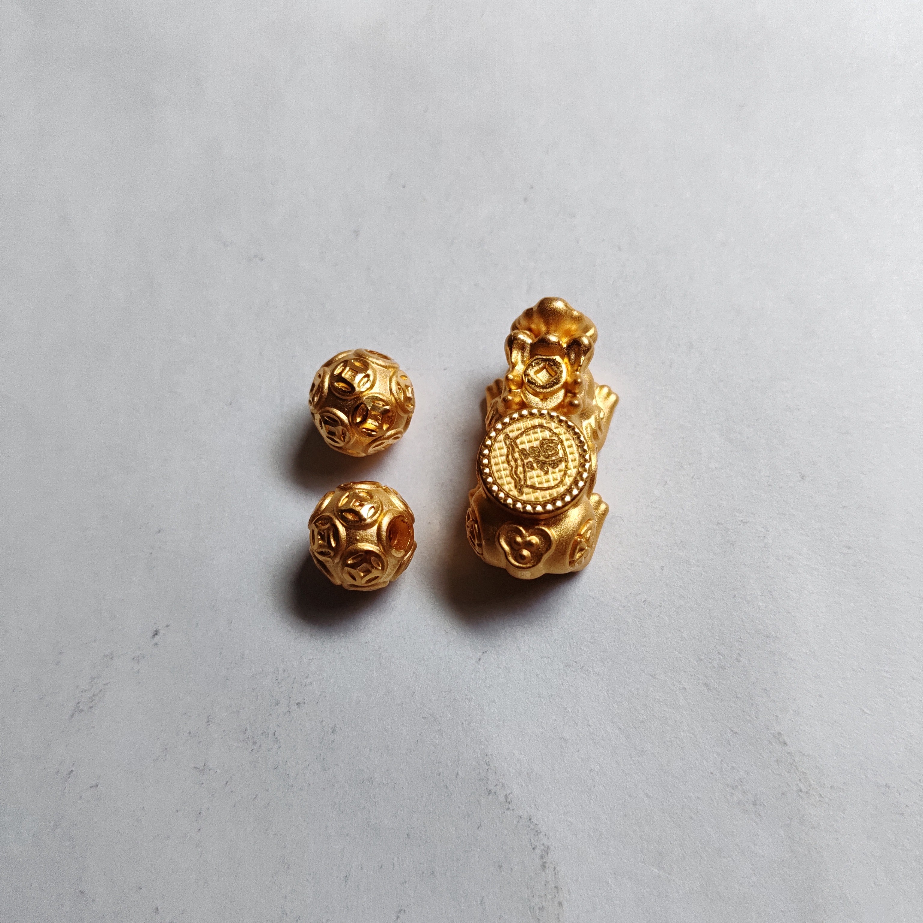 金元宝足金999貔貅珠子首饰