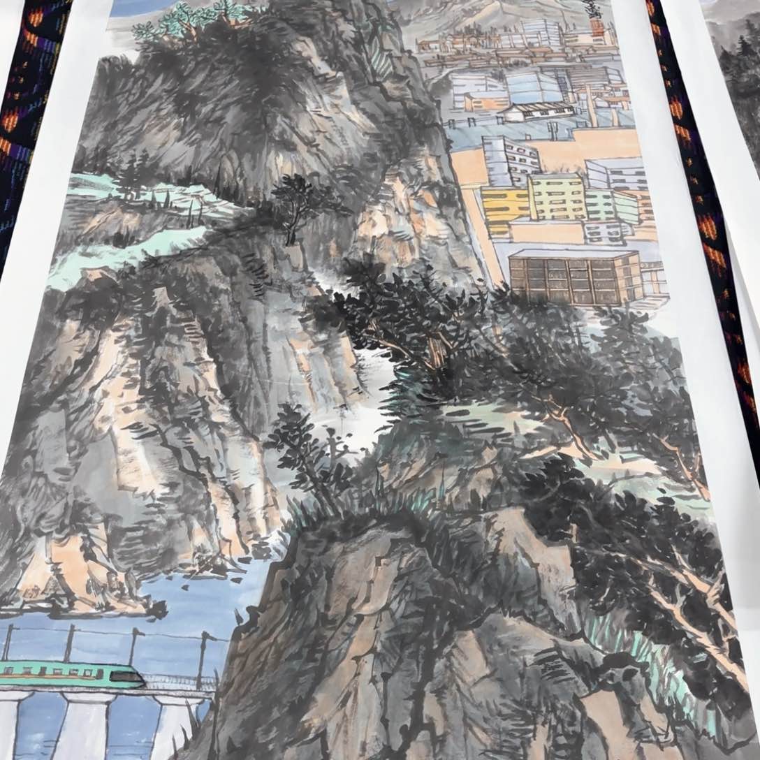国画李***画王忠海6尺山水马