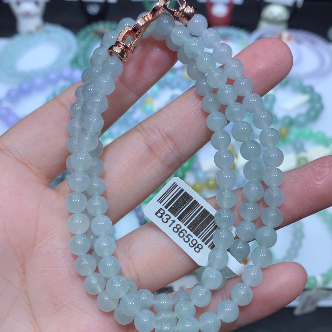 翡翠未镶嵌手串天然