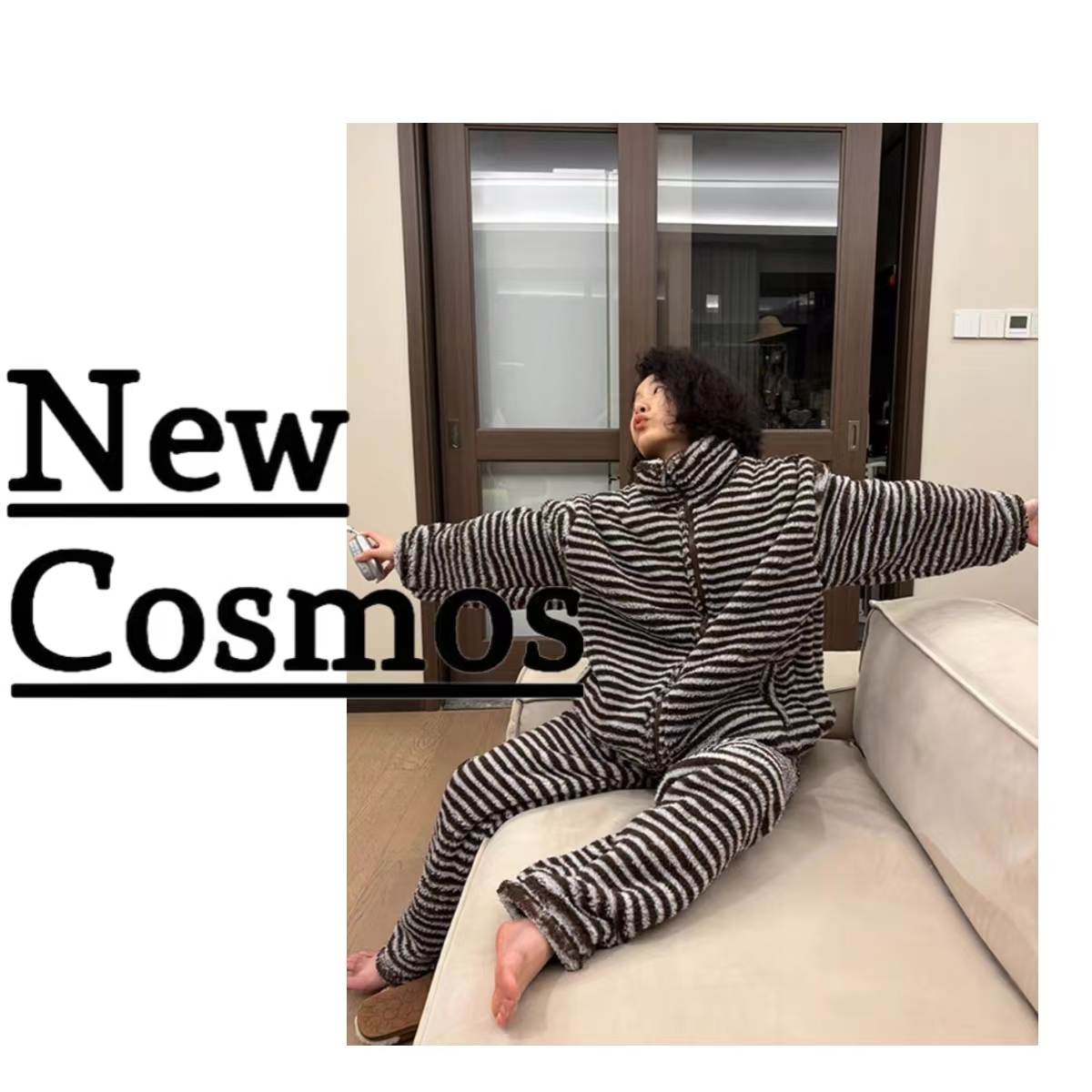 【New Cosmos】2025年新款冬季双面北极绒A23睡衣家休闲居服