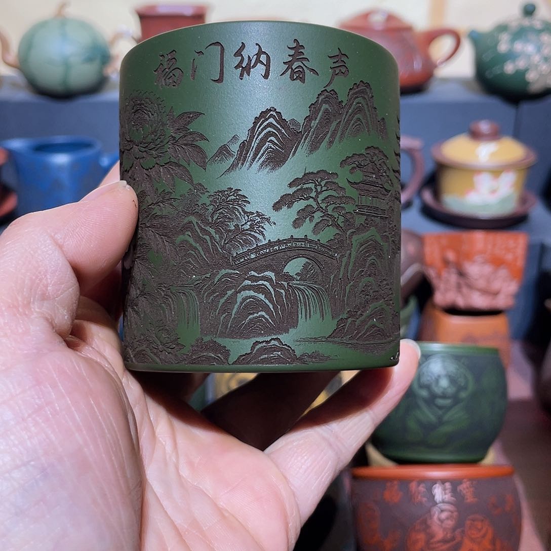 原矿紫砂手工主人杯 