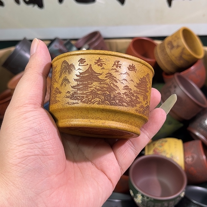 茶杯紫砂全手工紫砂主人杯