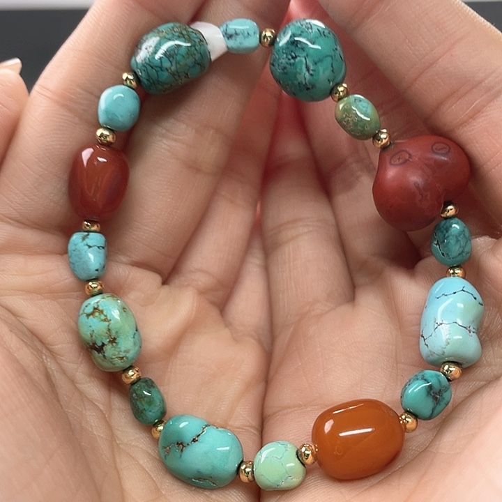 未镶嵌绿松石珠宝奇石