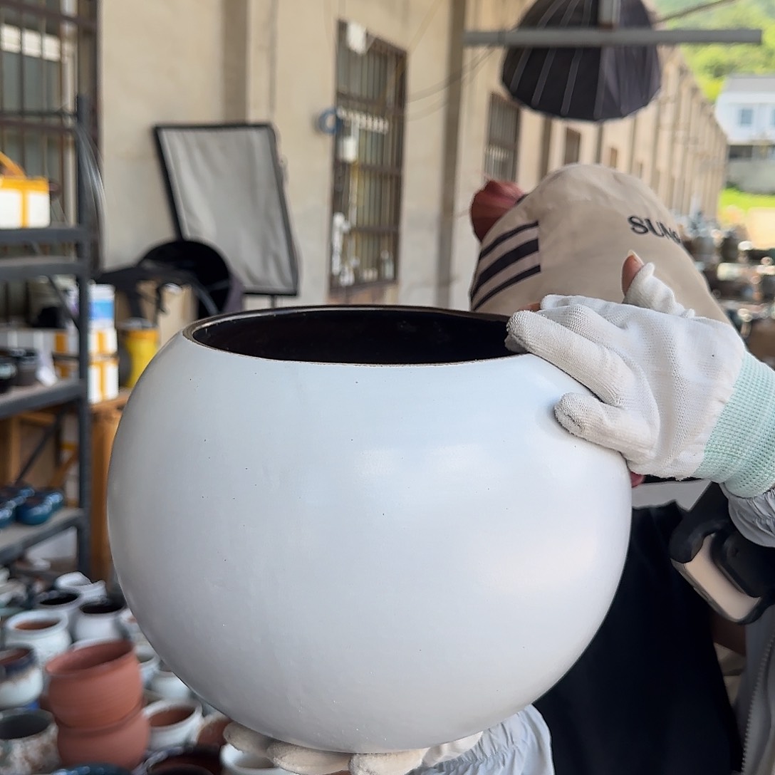 紫砂花盆王嫂花盆0724-197高21口19