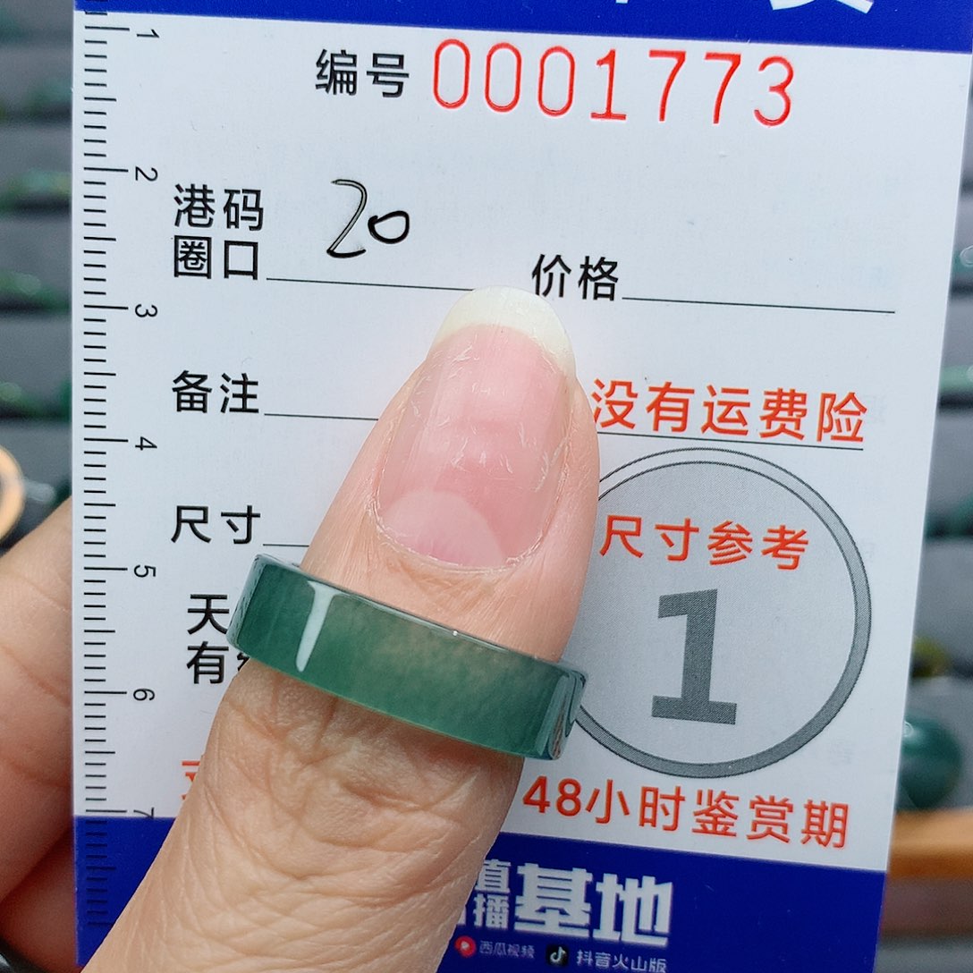 翡翠未镶嵌戒指天然